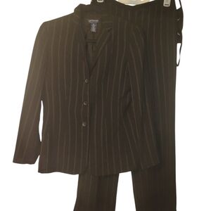 Women's Striped Blazer And Dress Pants - Ann Taylor 4P